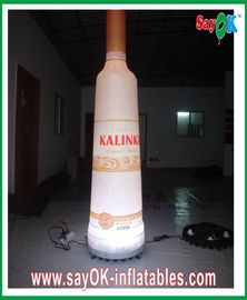 190T Nylon Kain Inflatable Botol Anggur Tinggi 2M Dengan Lampu Led