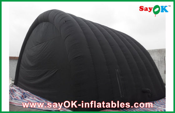 Tenda keluarga berwarna hitam tahan air dengan kain oxford dan lapisan pvc untuk tenda kerja berwarna hitam