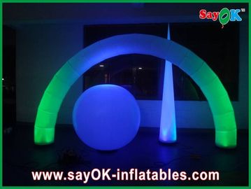 190T Nylon Kain Inflatable Led Lampu Dekorasi Pernikahan Dengan CE UL Blower