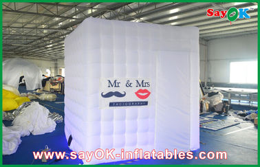 Wedding Photo Booth Sewa 2.5 X 2.5 X 2.5m Inflatable Photobooth Cube Shape Dengan Logo Kustom