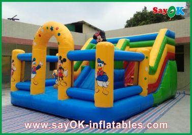 Mickey Mouse Puri Bounce House Inflatable Untuk Family Entertainment