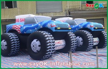 Biru 5M Inflatable Jeep Mobil 210D Oxford Kain Untuk Adversting