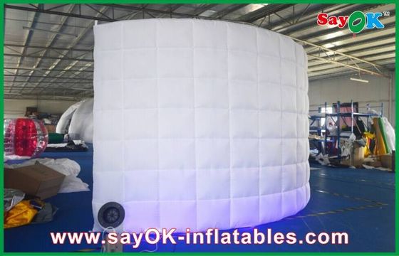 Rumah Inflatable Led Wall Inflatable Curved Lighting Wall Untuk Pesta Pernikahan Photo Wall Inflatable