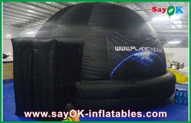 Api-bukti Proyeksi Inflatable Planetarium Dome Hitam Dengan Proyeksi Cloth