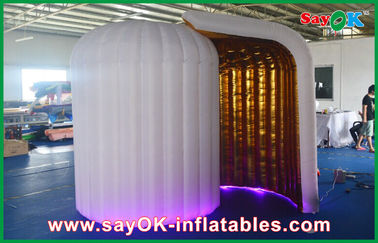 Inflatable Photo Booth Rental Pesta Pernikahan Inflatable Photo Booth Kios Dengan Lampu Led Bentuk Bulat