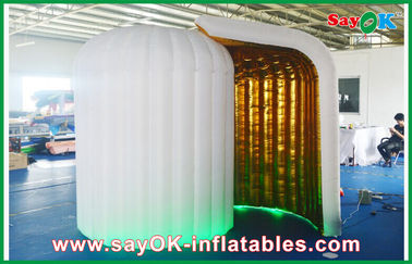 Inflatable Photo Booth Rental Pesta Pernikahan Inflatable Photo Booth Kios Dengan Lampu Led Bentuk Bulat