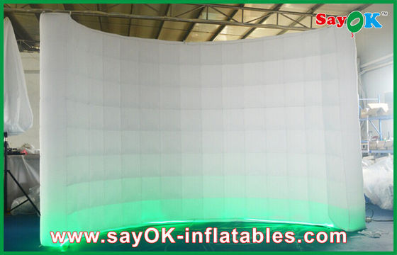 Tenda Taman Inflatable/Tenda Keluarga Inflatable Self Standing Blow-Up Wall Inflatable Partition Dengan Lampu Led