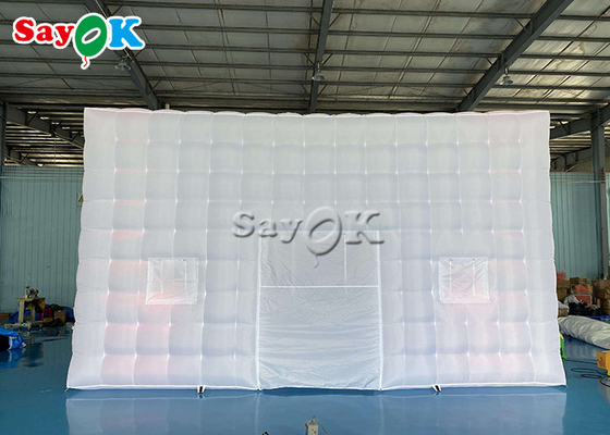 210D Oxford Cloth Inflatable Led Cube Tents Square 7 * 7 * 4mH
