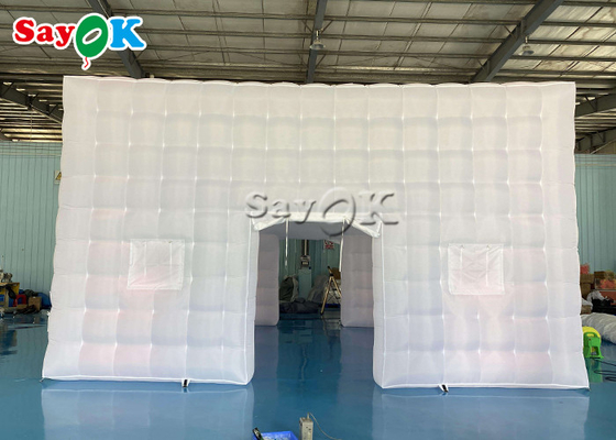 210D Oxford Cloth Inflatable Led Cube Tents Square 7 * 7 * 4mH