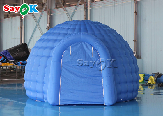 Tenda Dome Proyeksi Planetarium Inflatable Digital Biru Untuk Aktif Dalam Ruangan
