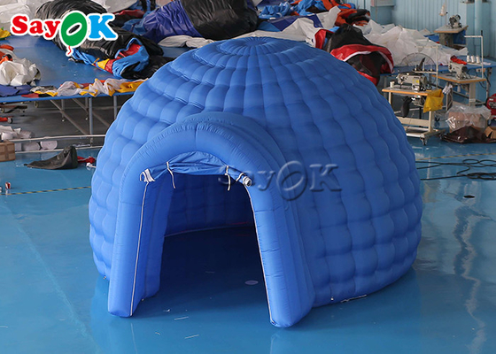 Tenda Dome Proyeksi Planetarium Inflatable Digital Biru Untuk Aktif Dalam Ruangan