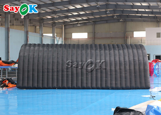 Tenda Igloo Inflatable Hitam 210D Kain Oxford Tenda Terowongan Inflatable Untuk Pameran