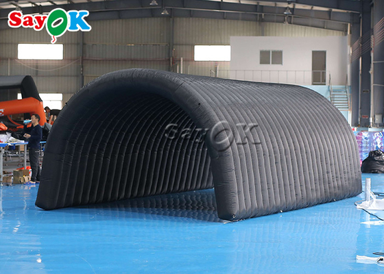 Tenda Igloo Inflatable Hitam 210D Kain Oxford Tenda Terowongan Inflatable Untuk Pameran