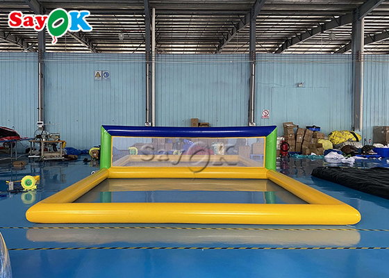 Taman Air Inflatable Dewasa Interaktif Lapangan Bola Voli Air Inflatable Air Multi Fungsi Terapung