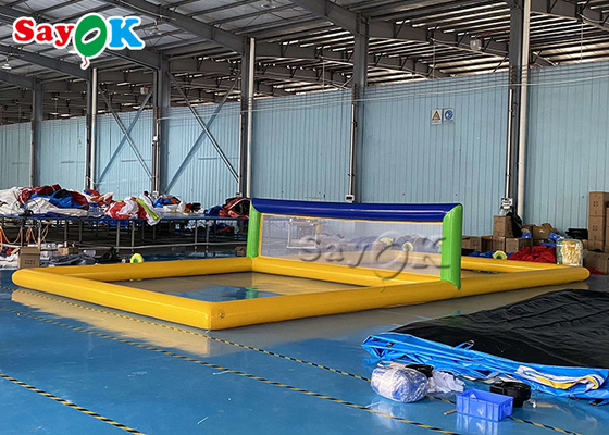 Taman Air Inflatable Dewasa Interaktif Lapangan Bola Voli Air Inflatable Air Multi Fungsi Terapung