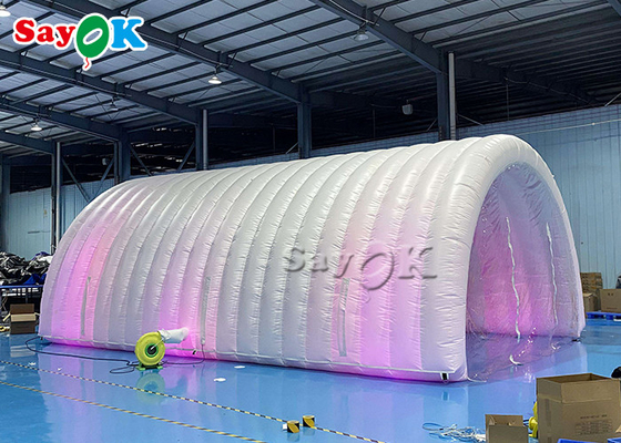 Saluran Ruang Desinfeksi Tenda Medis Portabel Kubah Luar Ruangan Dengan Lampu LED