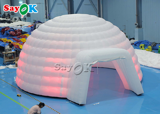 Tenda Dome Proyeksi Planetarium Inflatable Digital Putih Untuk Aktif Dalam Ruangan