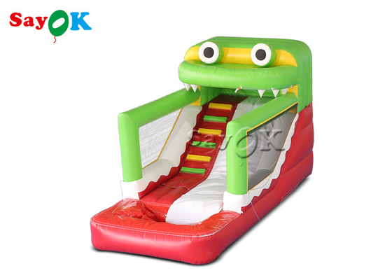 Inflatable Jumping Bouncer Inflatable Slide Sewa Anak Kecil PVC Inflatable Frog Dry Wet Slide Untuk Taman Hiburan