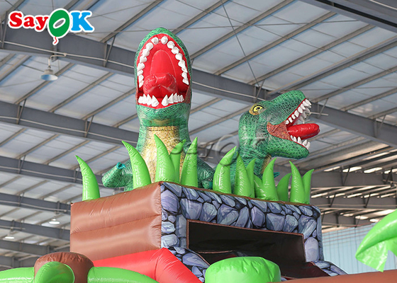 Anak-anak Inflatable Bounce Taman Hiburan Dinosaurus Tema Bouncy Castle