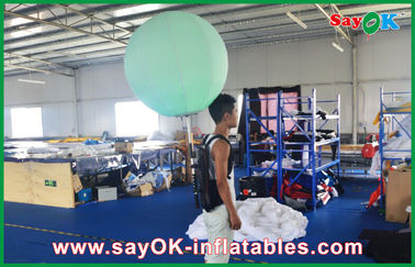 80cm DIA Inflatable Backpack Bola Lampu Nylon Kain tahan angin Untuk Iklan