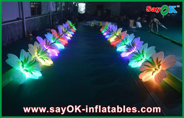 Dekorasi Pernikahan Inflatable LED Bunga Rantai Colorful Oxford Cloth