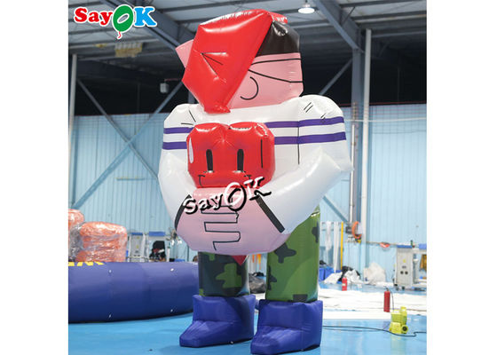 Balon Iklan Inflatable Model Maskot Inflatable Raksasa 4.5m Untuk Dekorasi Dalam Dan Luar Ruangan