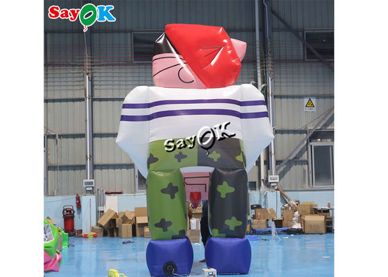 Balon Iklan Inflatable Model Maskot Inflatable Raksasa 4.5m Untuk Dekorasi Dalam Dan Luar Ruangan