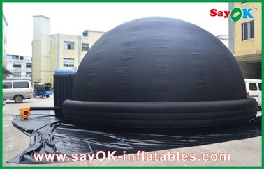 Diameter 5m Hitam Inflatable Proyeksi Planetarium Dengan SGS ROHS Blower