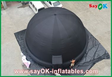 Diameter 5m Hitam Inflatable Proyeksi Planetarium Dengan SGS ROHS Blower