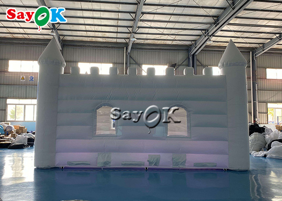 Inflatable Yard Tent Custom White Bouncy Castle Tent Untuk Pesta Pernikahan Ringan