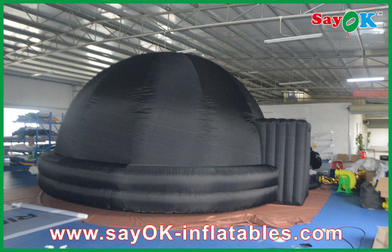 Portabel Inflatable Planetarium, 210D Oxford Cloth Hitam Inflatable Dome Tent