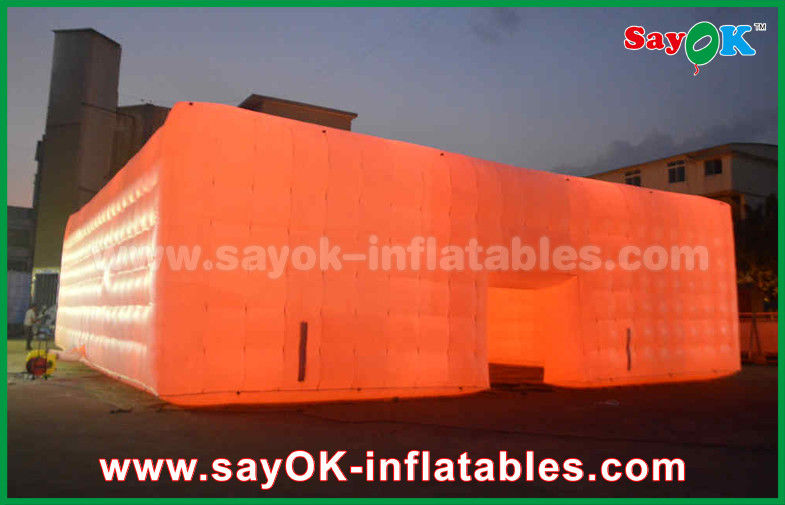 Big LED Light Inflatable Cube Tent Untuk Stadion Olahraga Atau Acara Dari China Inflatable Cube Tent Factory