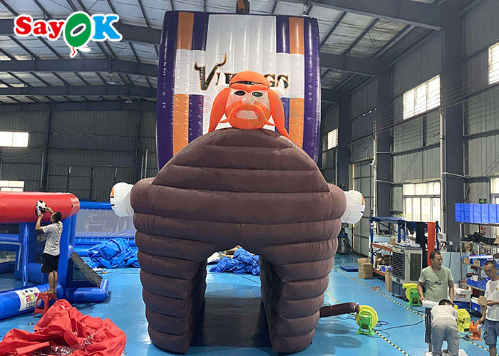 Tenda Inflatable Besar 210D Oxford Tema Kapal Bajak Laut Terowongan Inflatable Untuk Iklan