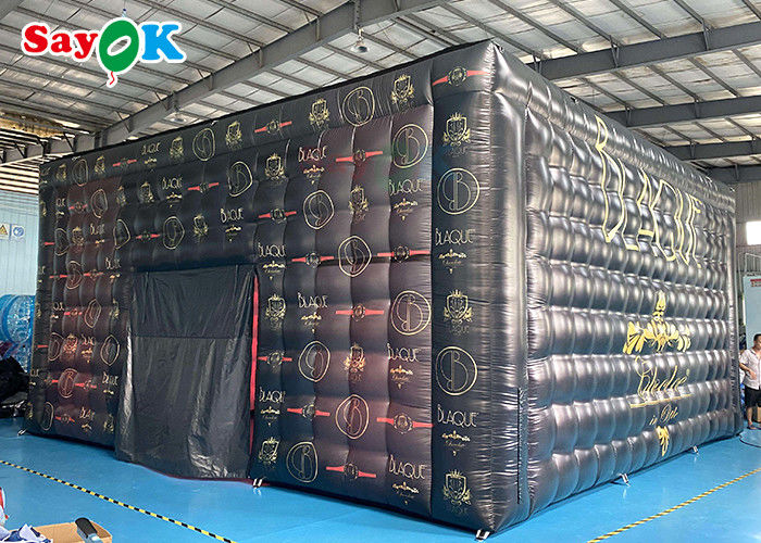 Tenda Inflatable Besar Giant Mobile 8x8x4m Tenda Inflatable Luar Ruangan Dengan Lampu LED Waterproof