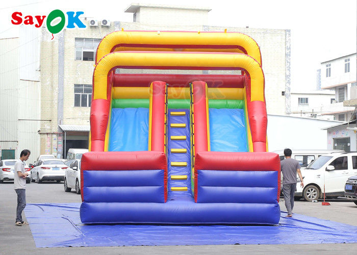 Outdoor Inflatable Slide PVC sederhana Inflatable Bouncer Slide Blow Up Double Dry Slide Inflatable Slide Untuk Anak-anak