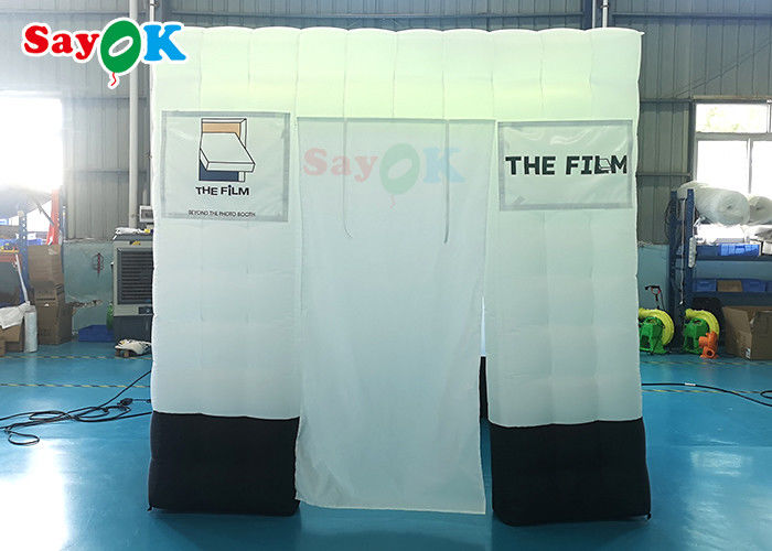 Tenda Inflatable Camping SGS Tenda Photo Booth Inflatable Tenda 360 derajat Photo Video Booth Dengan Lampu LED