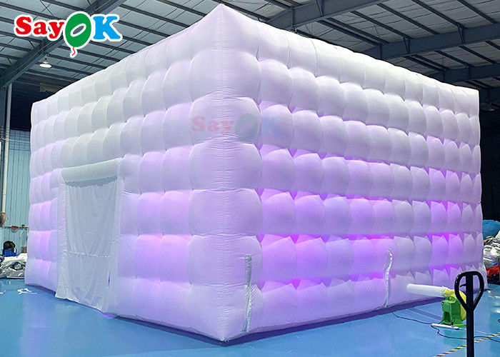 Mobile 8x8x4m Outdoor White Inflatable Air Tent Untuk Happy Parties