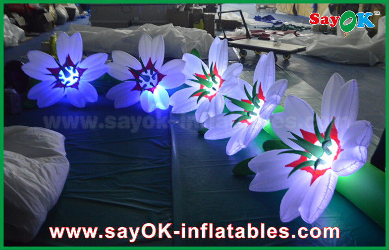 Nylon Inflatable Lighting Dekorasi Bunga Rantai Untuk Pernikahan Dan Acara