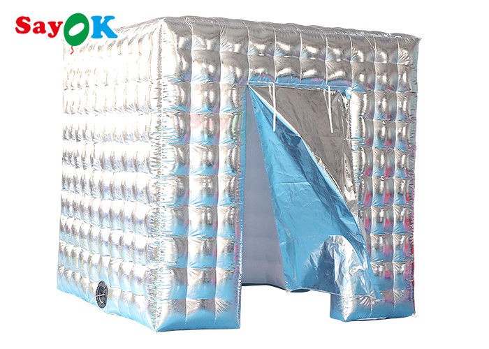 Advertising Air Wall Inflable Photo Booth Remote Control Warna Putih