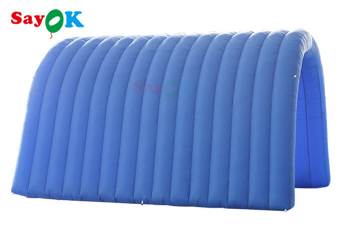 Navy Blue Custom Inflatable Tunnel 5x5x3mH Pintu Masuk Sepak Bola Tiup