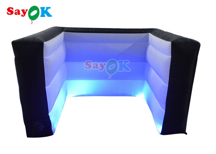 LED Illuminated Inflatable Bar Counter Dengan Blower Untuk Pesta Toko Minuman Bir