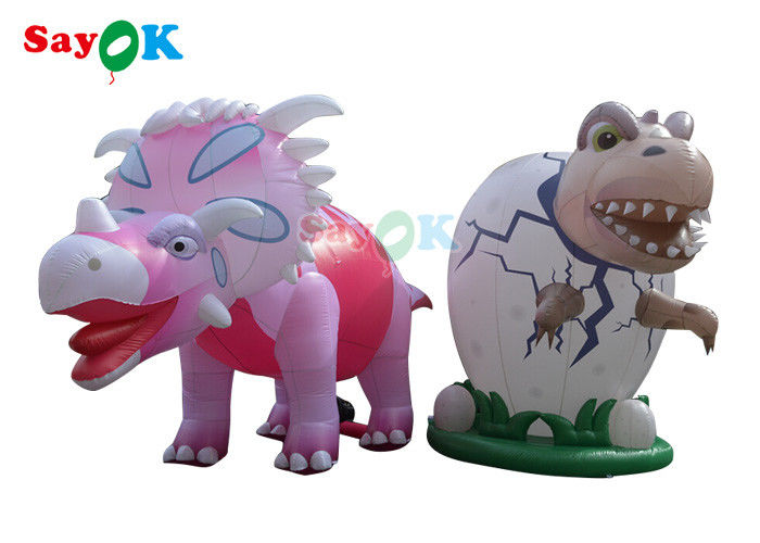 Karakter Iklan Inflatable 4m Dinosaurus Raksasa Inflatable Untuk Dekorasi Perayaan Tahan Angin