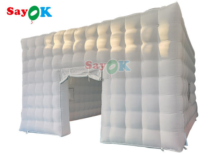 Tenda Film Portabel Besar Kubus Udara Tiup 6x6x3mH Pengendali Jarak Jauh