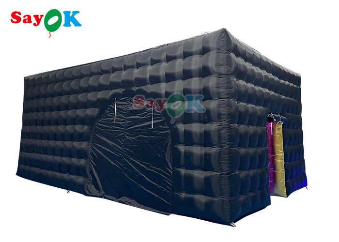 Iklan Klub Malam Tenda Kubu Inflatable Bahan Kain Oxford Kuat Tenda Udara Inflatable