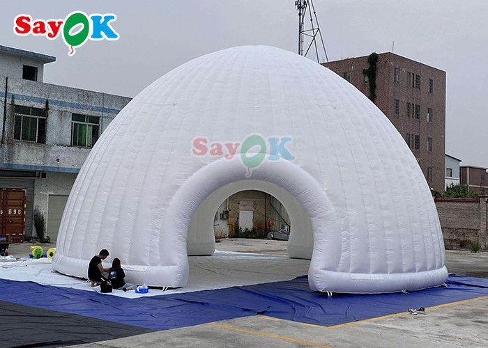 Tenda Udara Inflatable Iklan Struktur Tenda Igloo Dome Inflatable