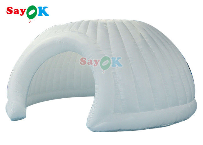 Outdoor PVC Oxford Tenda Keluarga Inflatable Panorama Dome White Wedding Tenda Marquee Inflatable