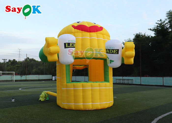 Tenda Udara Oxford Inflatable Lemon Cartoon Booth Udara Custom Made Tenda Lawn Inflatable