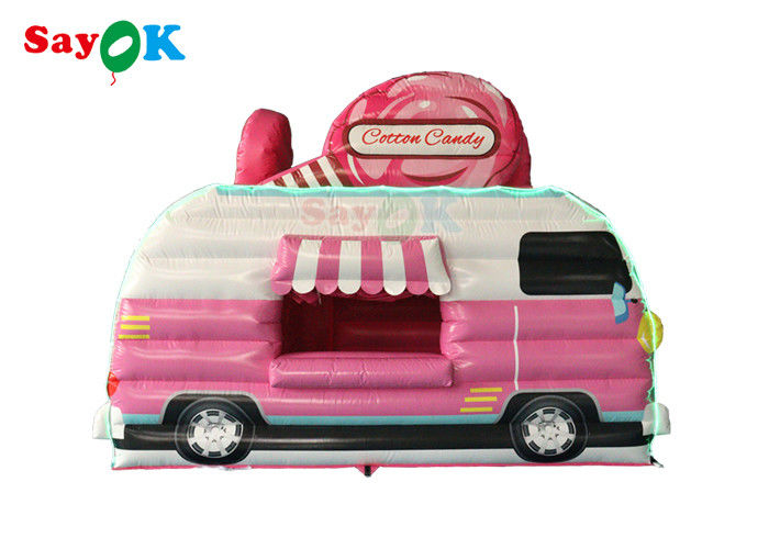 Pergi di luar ruangan Tenda Udara Tenda Udara Inflatable Food Truck Cotton Candy Kios Tema
