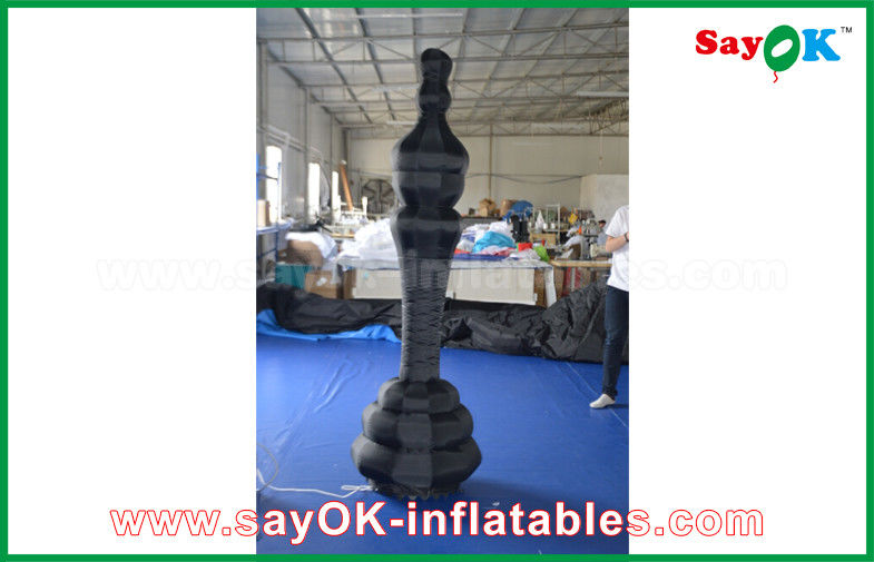 Hitam / Putih Oxford Kain Kustom Inflatable Produk Internasional Catur Draf Dengan CE / UL Blower
