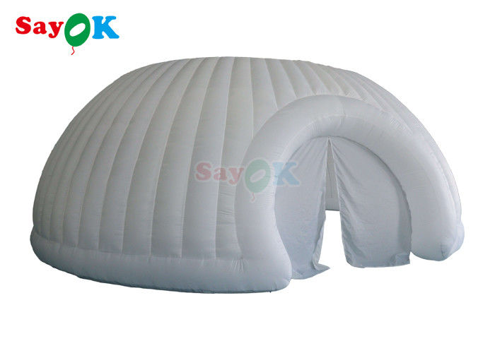 Iklan Tenda Marquee Inflatable Panorama Dome Tenda Pernikahan Putih Inflatable